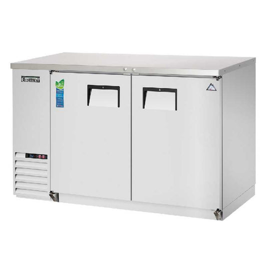 Everest Commercial 49" Back Bar Cooler Two Section 14 cu. ft. - EBB48-SS