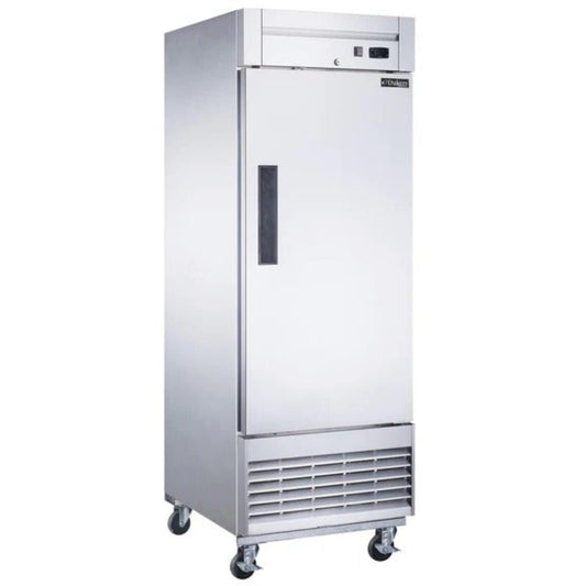 Dukers D28R 28" Single Solid Door Bottom Mount Reach-In Refrigerator 17.79 Cu. Ft - D28R