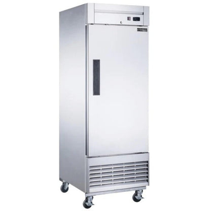 Dukers D28R 28" Single Solid Door Bottom Mount Reach-In Refrigerator 17.79 Cu. Ft - D28R