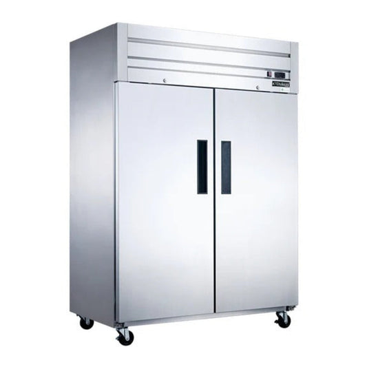 Dukers D55AF 55" Two Solid Door Top Mount Reach-In Freezer 41.73 Cu. Ft - D55AF