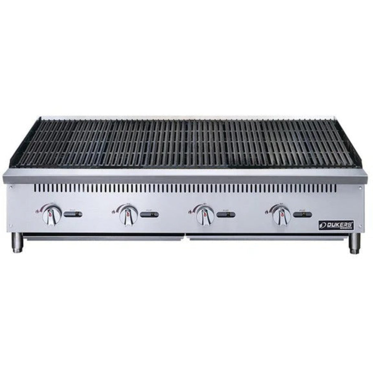 Dukers DCCB36 36" Countertop Gas Radiant Charbroiler with (3) Burners 105,000 BTU - DCCB36
