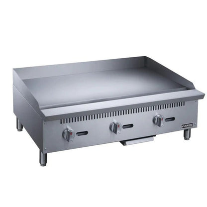 Dukers DCGM36 36" Gas Countertop Three Burner Griddle 90,000 BTU - DCGM36