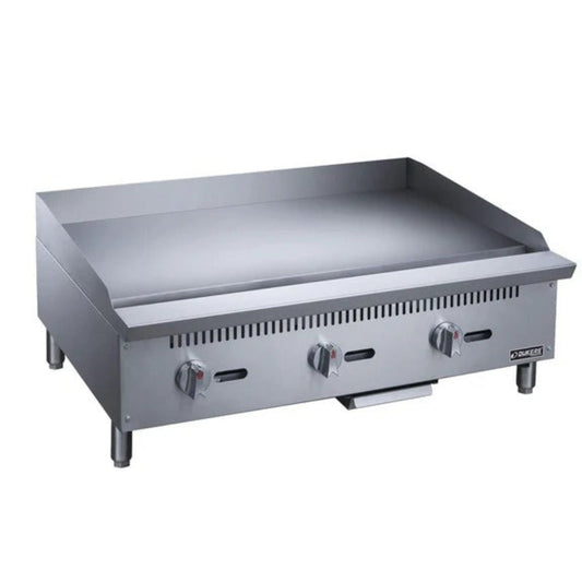 Dukers DCGM36 36" Gas Countertop Three Burner Griddle 90,000 BTU - DCGM36