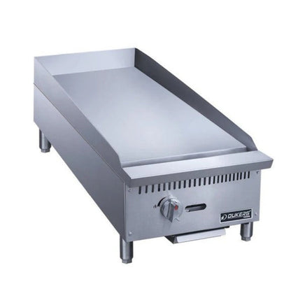 Dukers DCGMA12 12" Gas Countertop One Burner Heavy Duty Griddle 29,000 BTU - DCGMA12