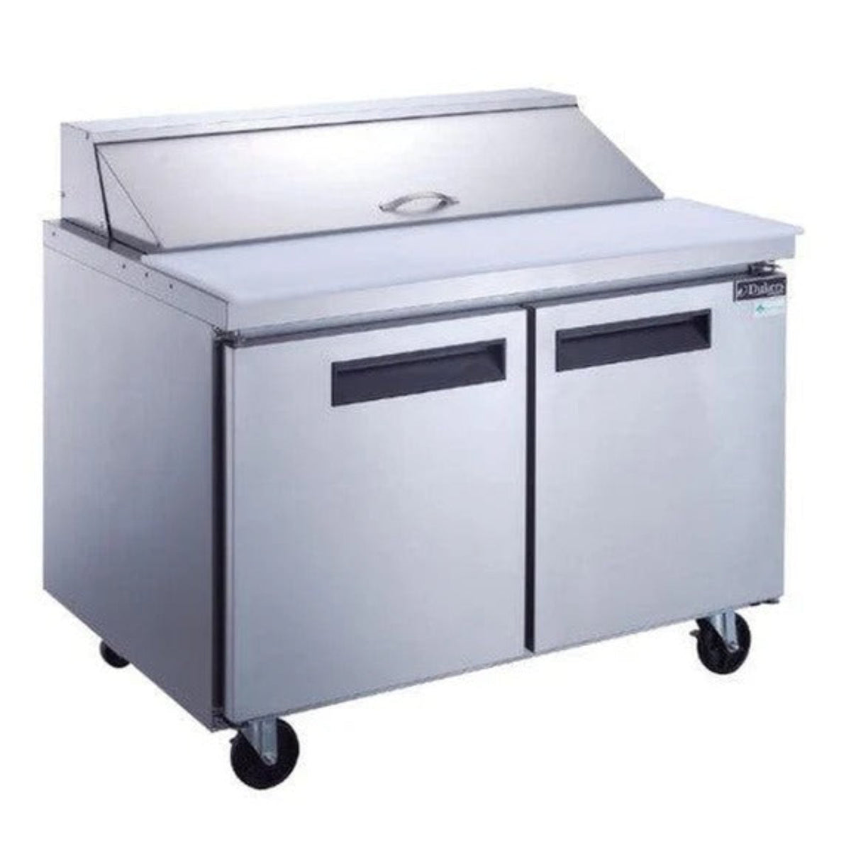 Dukers DSP60-16-S2 60" Two Door Refrigerated Salad and Sandwich Prep Table - DSP60-16-S2