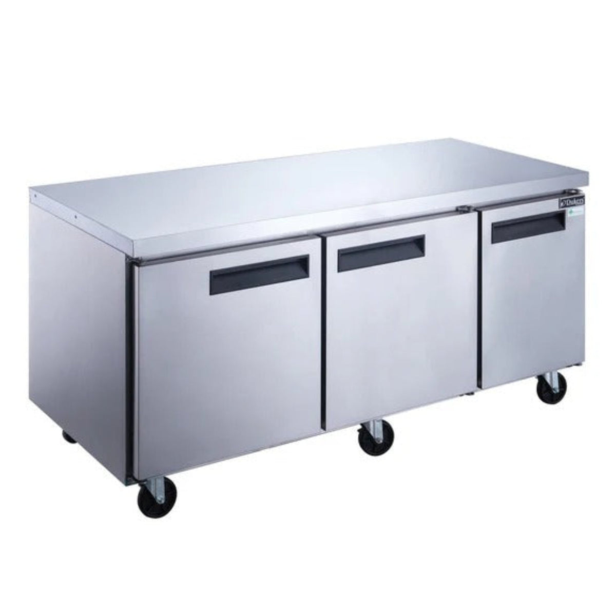 Dukers DUC72R 72" Three Solid Door Undercounter Worktop Refrigerator 18.96 Cu. Ft. - DUC72R