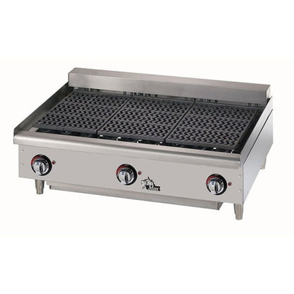 Star 8H-6036CBF Star-Max® 120,000 BTU Lava Rock Gas Charbroiler - 8H-6036CBF