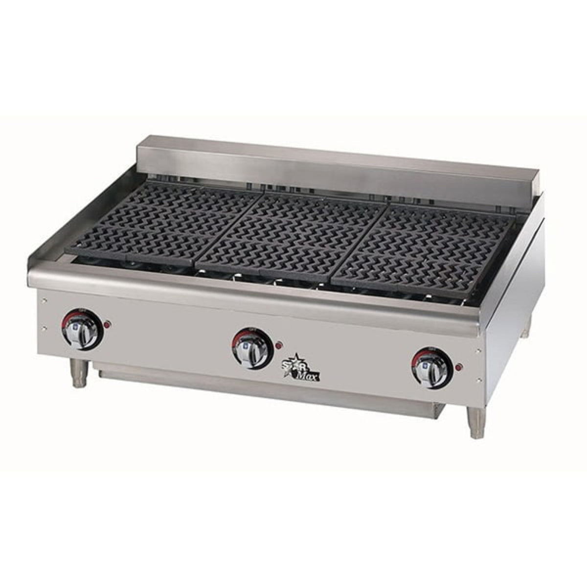 Star 8H-6036CBF Star-Max® 120,000 BTU Lava Rock Gas Charbroiler - 8H-6036CBF