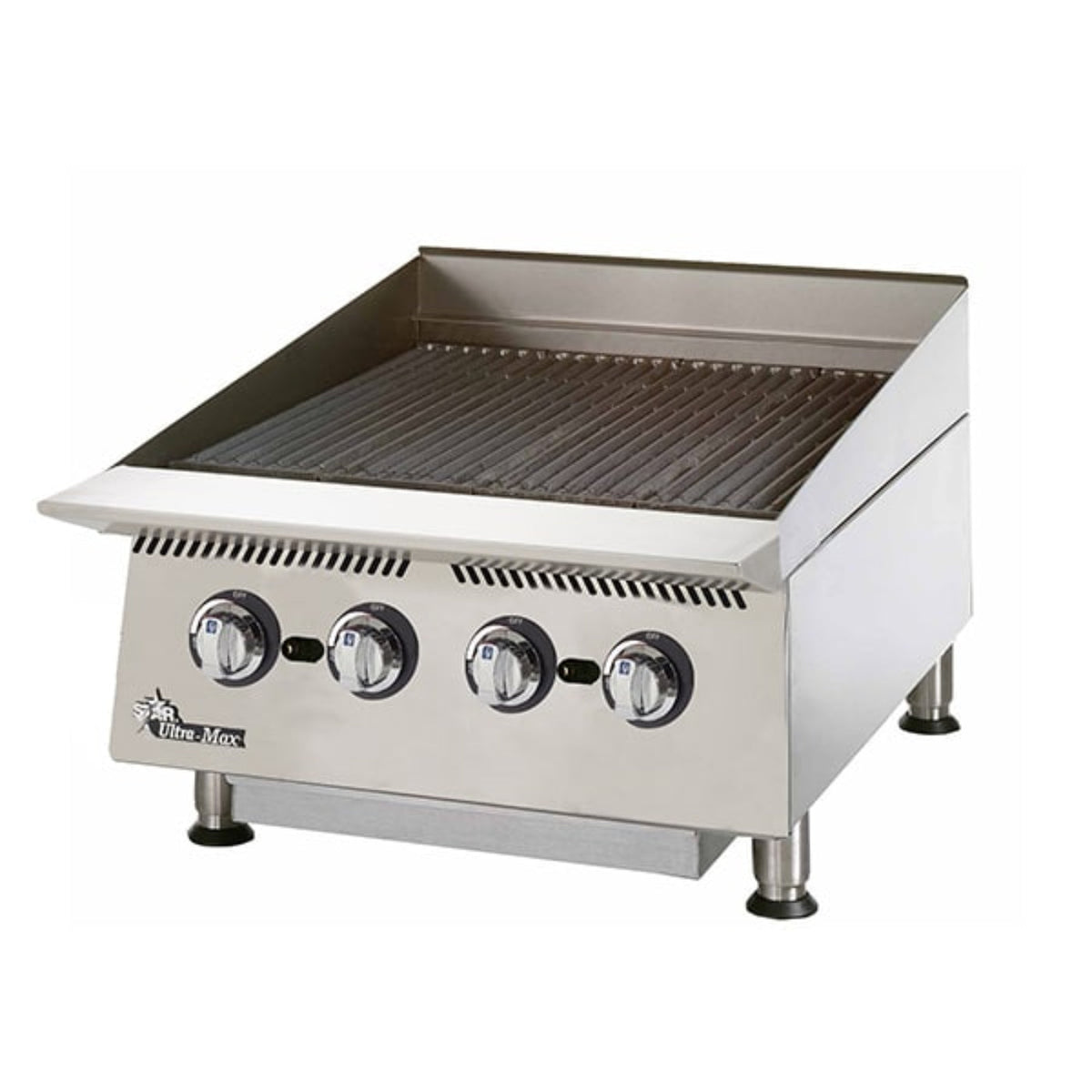 Star 8H-8124RCBB-LP 24" 80,000 BTU Liquid Propane Radiant Ultra-Max® Gas Charbroilers - 8H-8124RCBB-LP