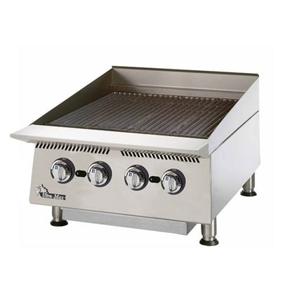 Star 8H-8124RCBB-LP 24" 80,000 BTU Liquid Propane Radiant Ultra-Max® Gas Charbroilers - 8H-8124RCBB-LP