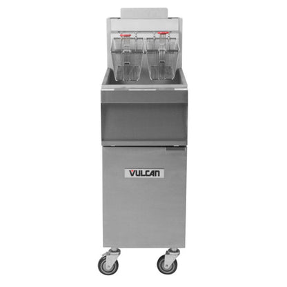 Vulcan 1GR35M-1 35-40 lb. Natural Gas Floor Fryer - 90,000 BTU - 1GR35M-1
