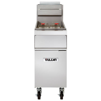 Vulcan 1GR85M-1 85-90 lb. Natural Gas Floor Fryer - 150,000 BTU - 1GR85M-1