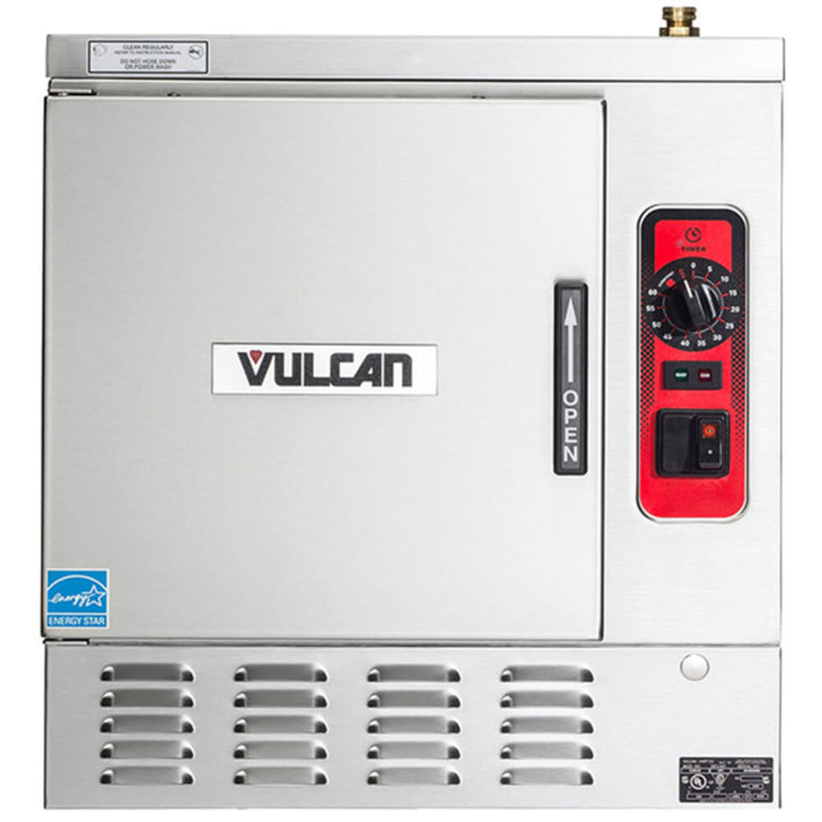 Vulcan C24EA5-1300 LWE 5 Pan Electric Countertop Convection Steamer - 208V, 15 kW - C24EA5-1300