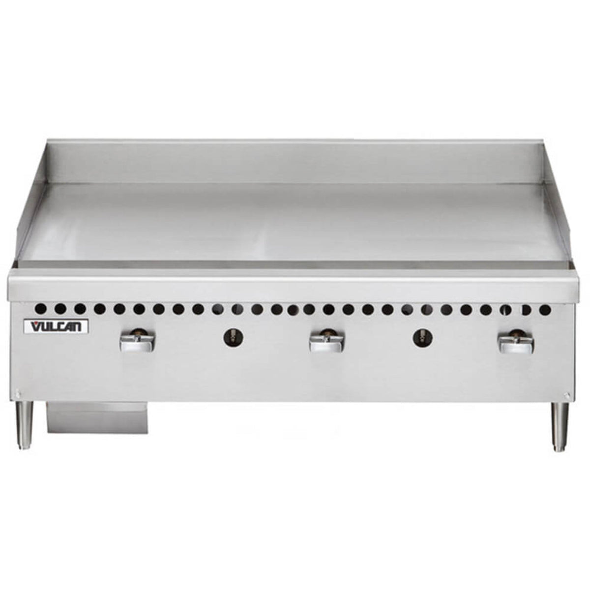 Vulcan VCRG36-M1 Natural Gas 36" Countertop Griddle with Manual Controls - 75,000 BTU - VCRG36-M1