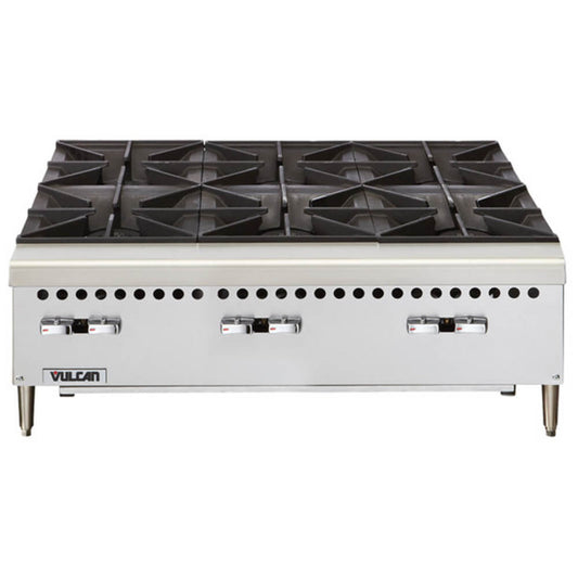 Vulcan VCRH36-1 Natural Gas 36" 6 Burner Countertop Range / Hot Plate - 150,000 BTU - VCRH36-1