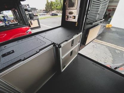 GOOSE GEAR Alu-Cab Alu-Cabin Canopy Camper - Ram 1500 (DT) / 1500 TRX 2019-Present 5th Gen. - Rear Double Drawer Module - 4484-GGR-SH