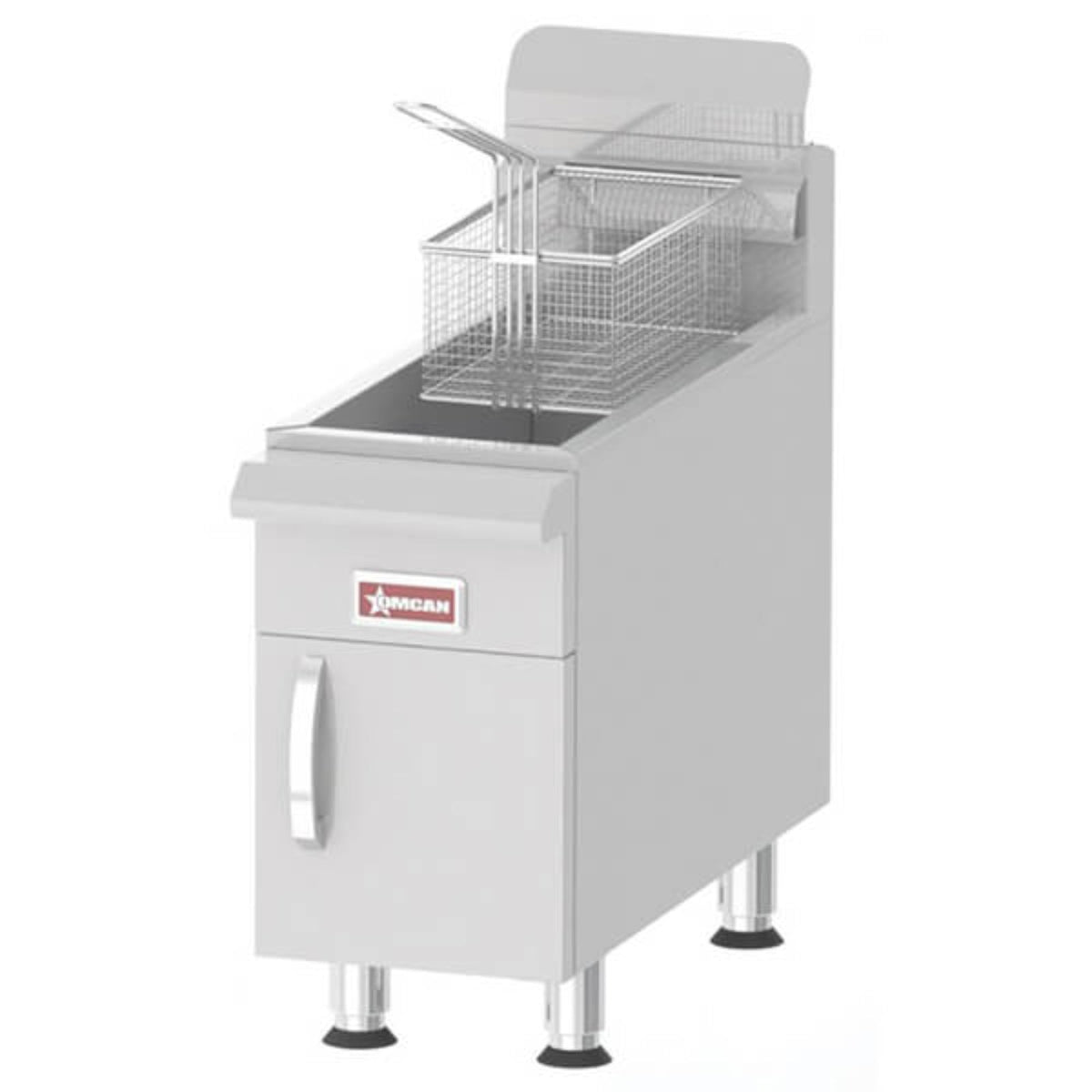 Omcan 15 lbs NG Countertop Gas Fryer - 26,500 BTU - 43086