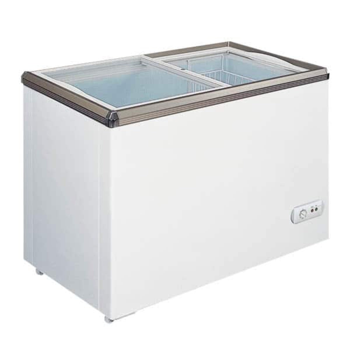 Omcan Sliding Glass Top Chest Freezer - 11 Cu Ft - Omcan-45293