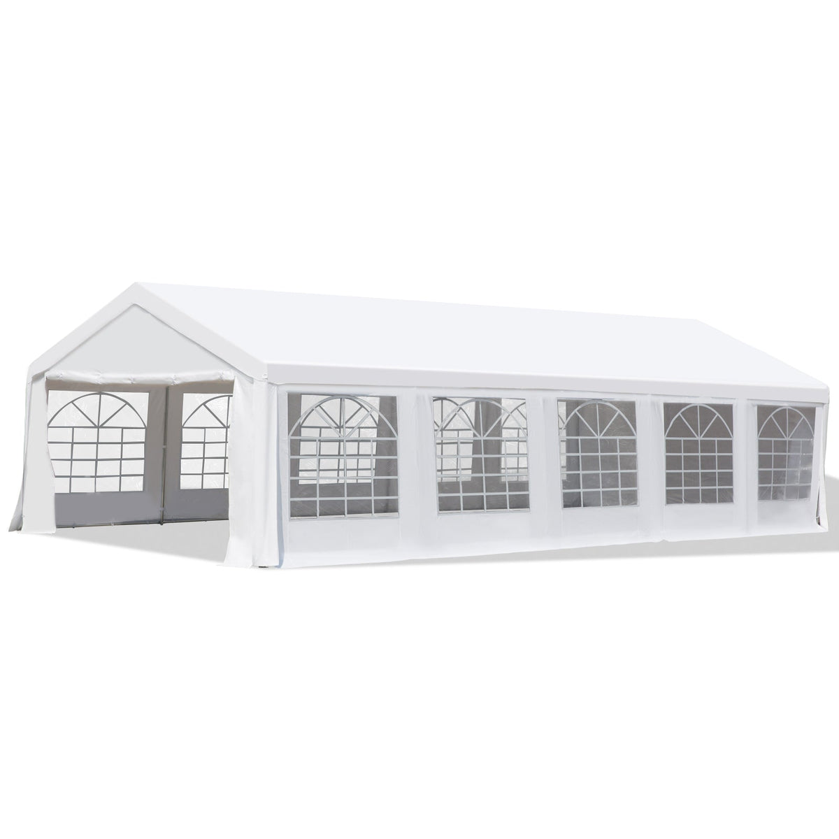 Outsunny 32' x 16' Heavy Duty Party/Wedding Tent with Removable Sidewalls, White - 100110-046W