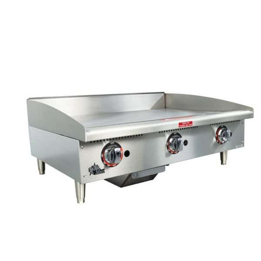Star 636TF 36" Gas Countertop Griddle with Thermostatic Controls - 84,900 BTU - 8G-636TF
