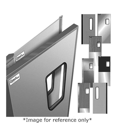 Curtron SPD-20-AL-DBL-3684 36" x 84" Service-Pro Series 20 Swinging Door - CUSPD20ALDBL3684