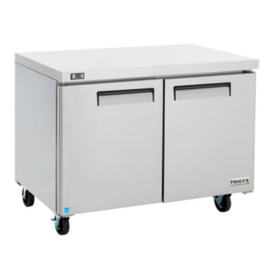 Dukers DUC48R 48" Two Solid Door Undercounter Worktop Refrigerator 12.21 Cu. Ft. - DUC48R